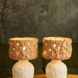 Настольные светильники "Сырные скалы"