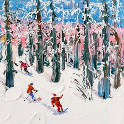Последние в лесу. Лыжники и сноубордисты