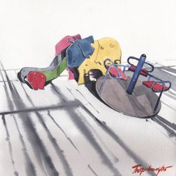 Тени во дворе
