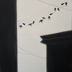 No.6 Music on wires. L.Einaudi FLY. Серия работ "T I M E F L I E S"