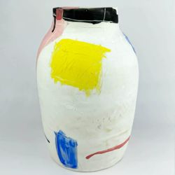 YELLOW SQUARE vase