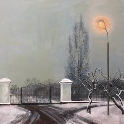 Фонарь загорелся