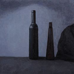 Натюрморт с двумя бутылками