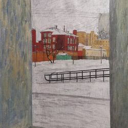Домики в окне