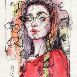 Robe rouge (Красное платье)