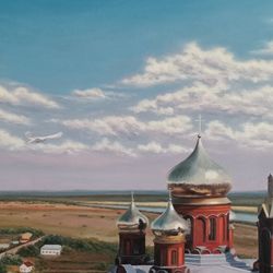 Купола Храма Рождества Христова. Усть-Донецкий район