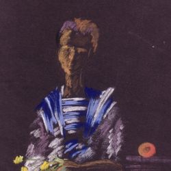 Мальчик с нарцисами и апельсином