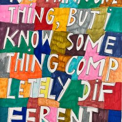 You Think One Thing