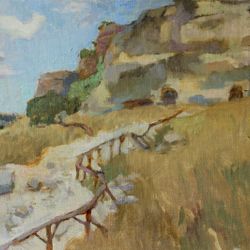 Крым, вид на Чуфут-Кале