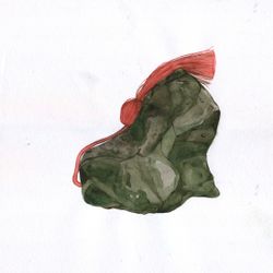Камень с кисточкой