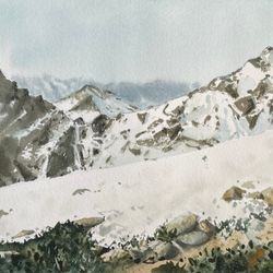 Горы. Июльский снежник