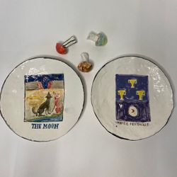 Тарелка "Таро, 3 пентакли"