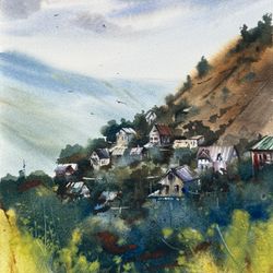 Домики в горах. Кисловодск