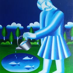 С лейкой