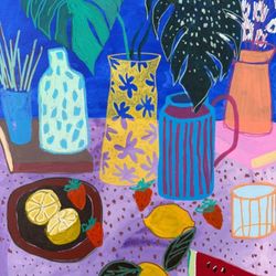 Смелый пастельный натюрморт