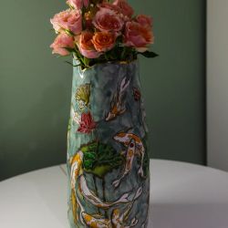 KOI FISH VASE