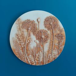 Ботанический барельеф "ALLIUM #4"