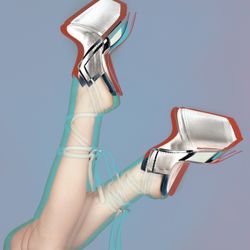 Pastel Pumps in the air