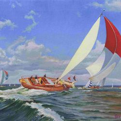 Регата Cowes Week (Неделя Каус), остров Уайт, около 1967 года