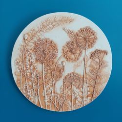 Ботанический барельеф "ALLIUM #2"