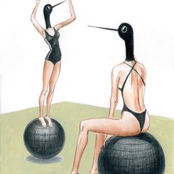 Редкие птицы. Fitball