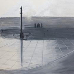 Вид на площадь после дождя