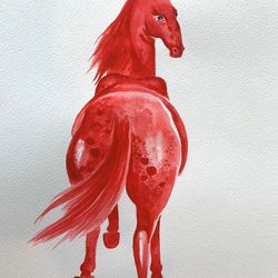 Красная лошадь