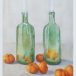 Свечи и мандарины