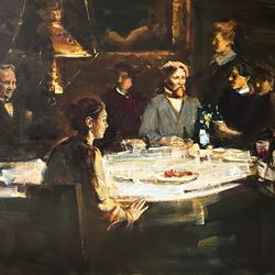 Вечер у Репина И. Е. в Пенатах