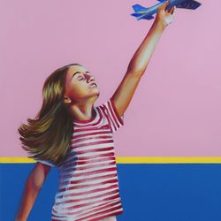 Девочка и самолет. FREEDOM