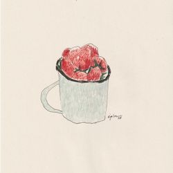 Tasse aux fraises