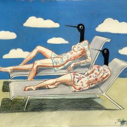 Редкие птицы. Пляж