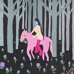 The girl in the forest