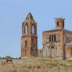 Пейзаж с лошадкой