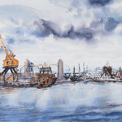 Калининградский порт с воды