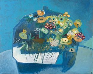 Абстрактный цветочный натюрморт