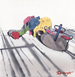 Тени во дворе