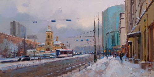 Февральские будни. Преображенская площадь