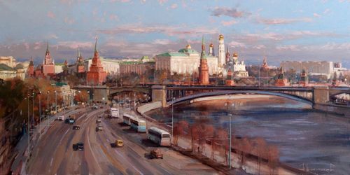 Утро октября. Боровицкий холм.