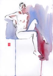 Nude life drawing 076