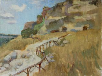 Крым, вид на Чуфут-Кале
