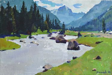 В горах Кыргызстана