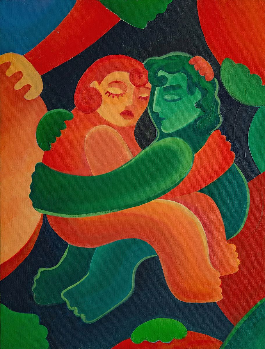 Картина, живопись Анима и Анимус – Анастасия Лимонова, 30 x 40 см, №23206 –  Купить на Bizar