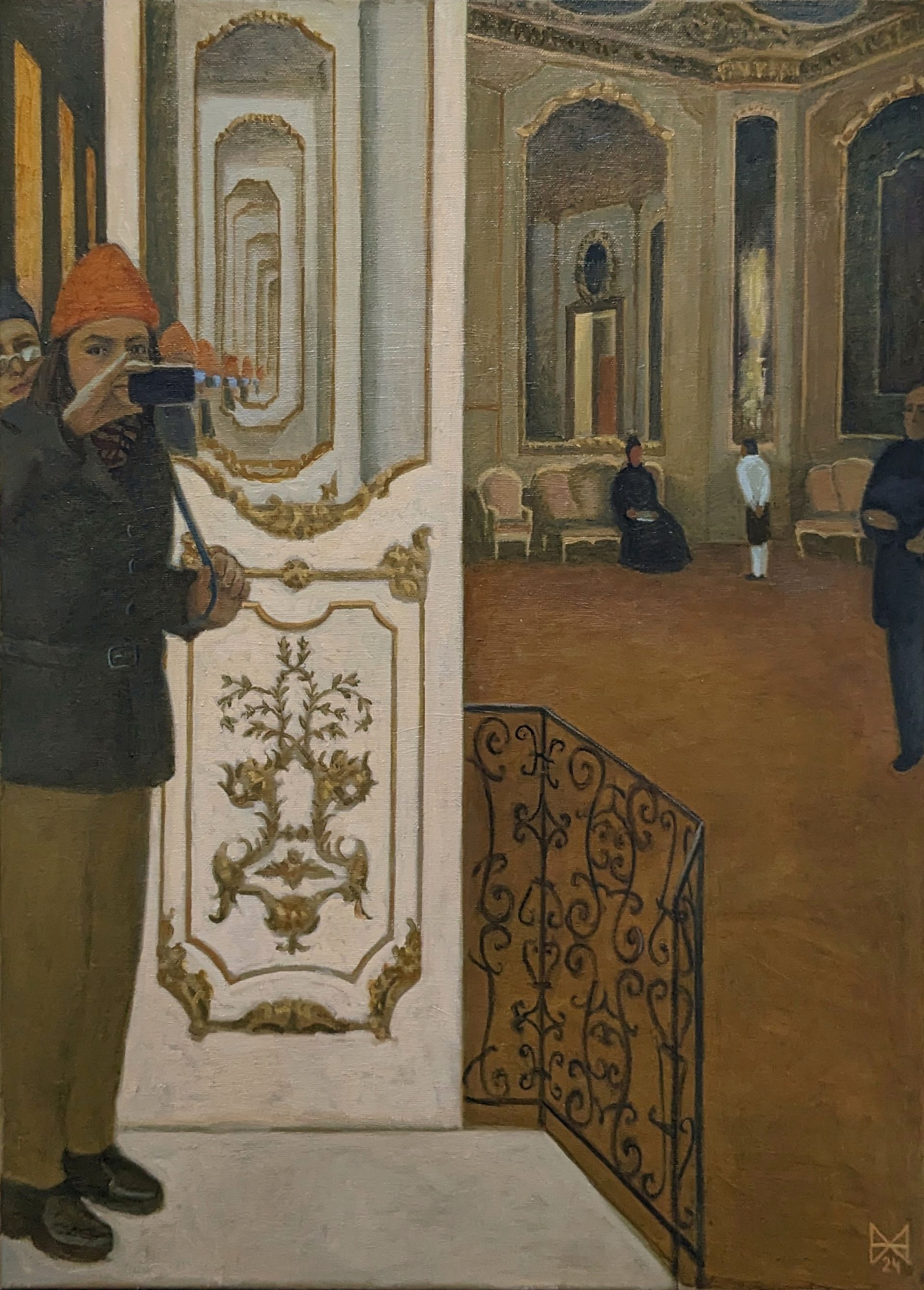Анастасия Мотина (Картина, живопись - 
                  50 x 70 см) Гости