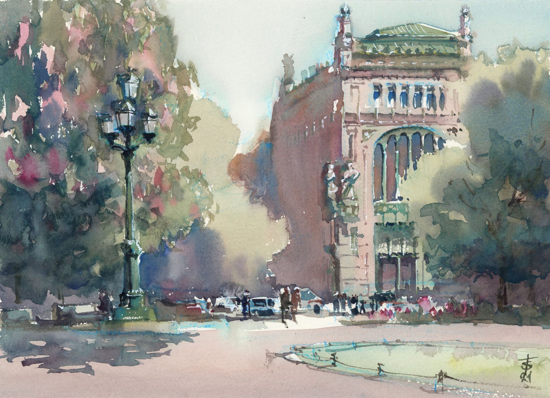 Виктория Севастьянова (Авторская графика - 
                  30 x 22 см) Елисеевский