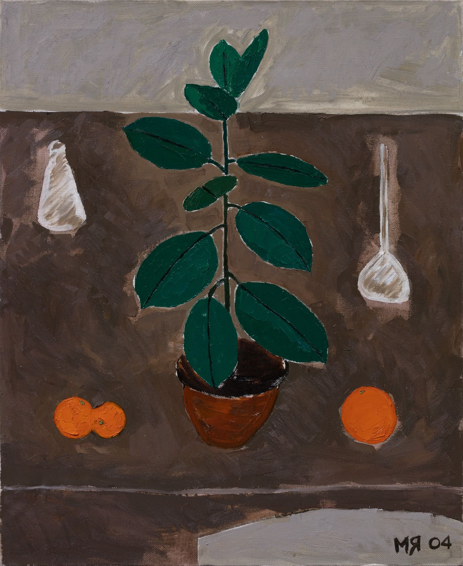 Марсель Ялалов (Картина, живопись - 
                  63 x 77 см) Фикус