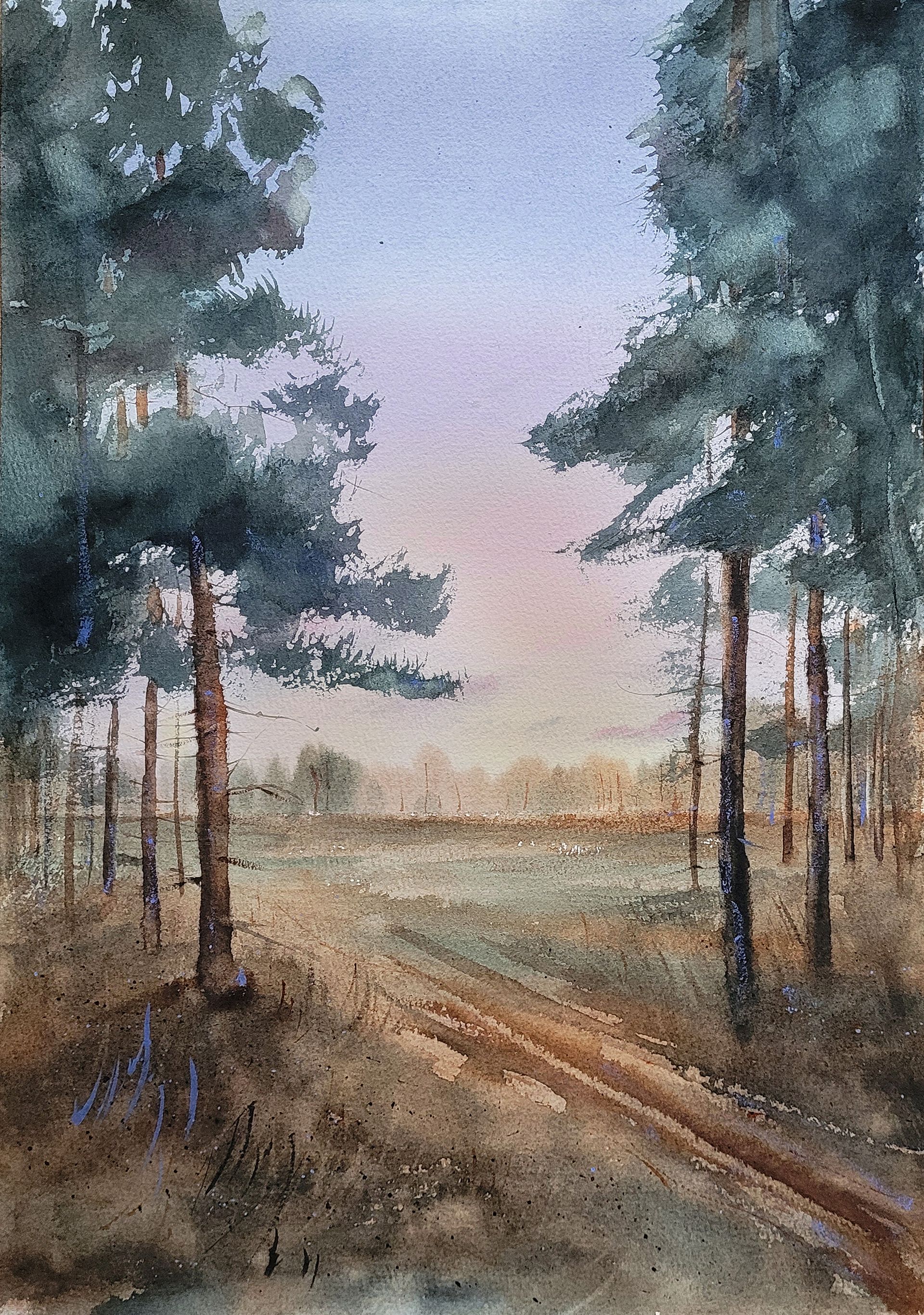 Светлана Юматова (Авторская графика - 
                  27 x 39 см) Особенный момент. Ноябрь