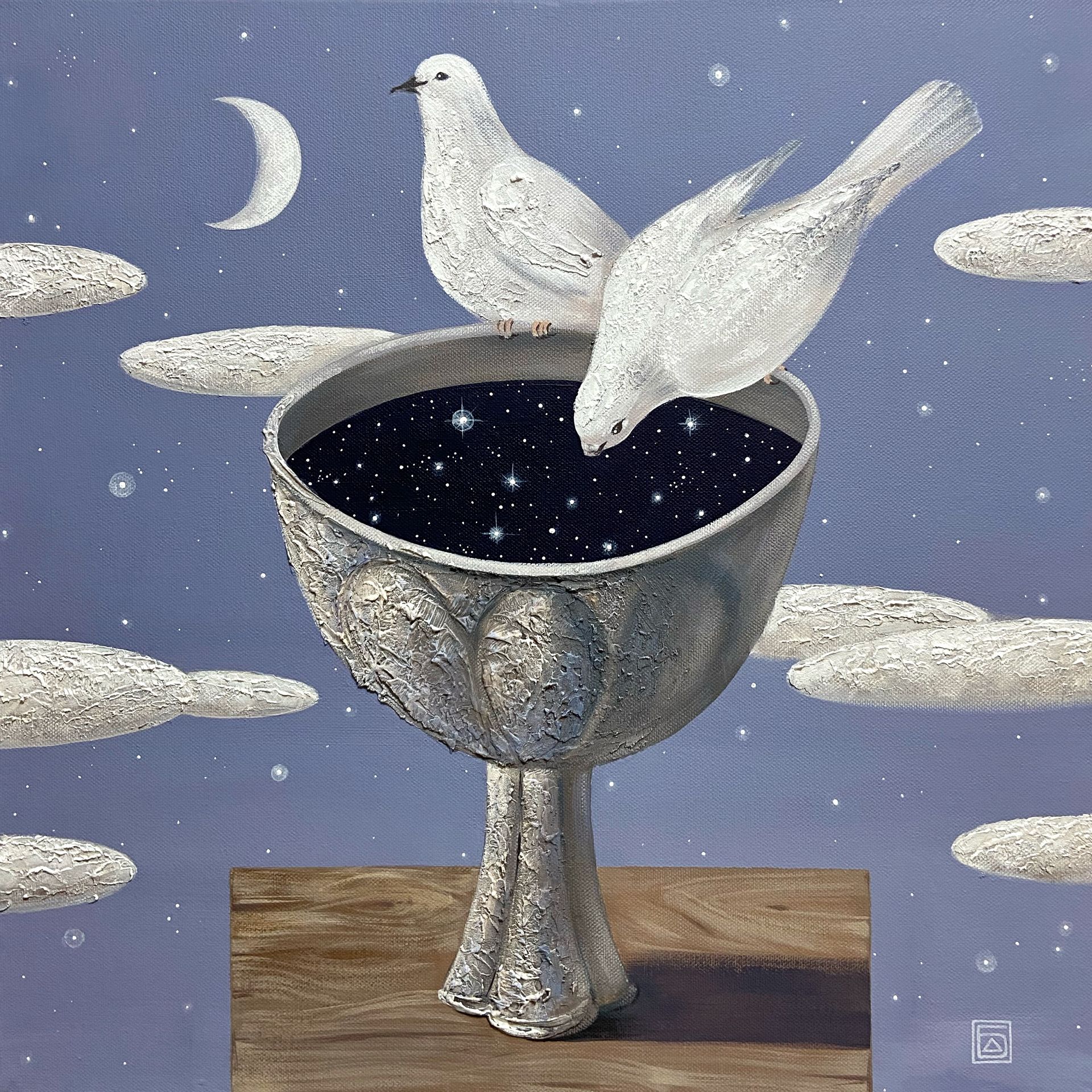 Дарья Боголюбова (Картина, живопись - 
                  50 x 50 см) Источник