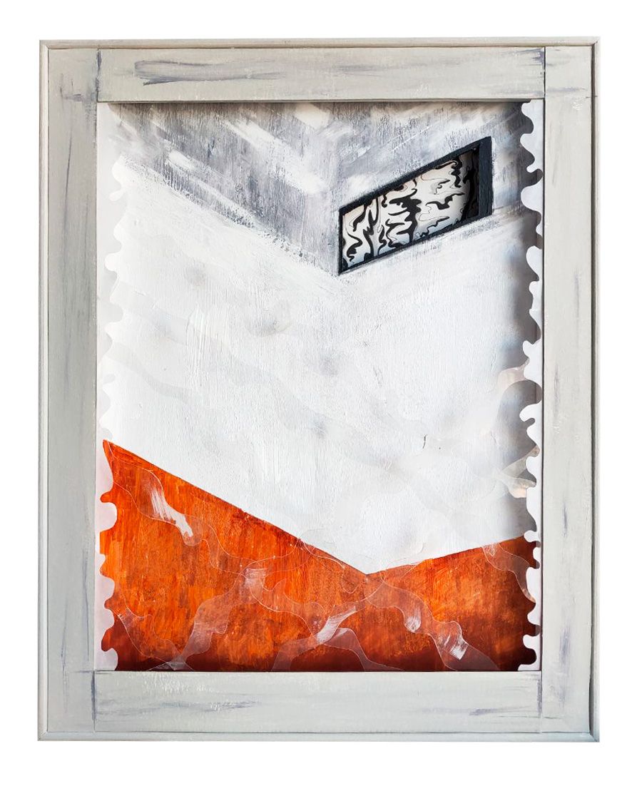 Валерия Финина (Коллаж / ассамбляж - 
                  40 x 50 см) Проходная зона