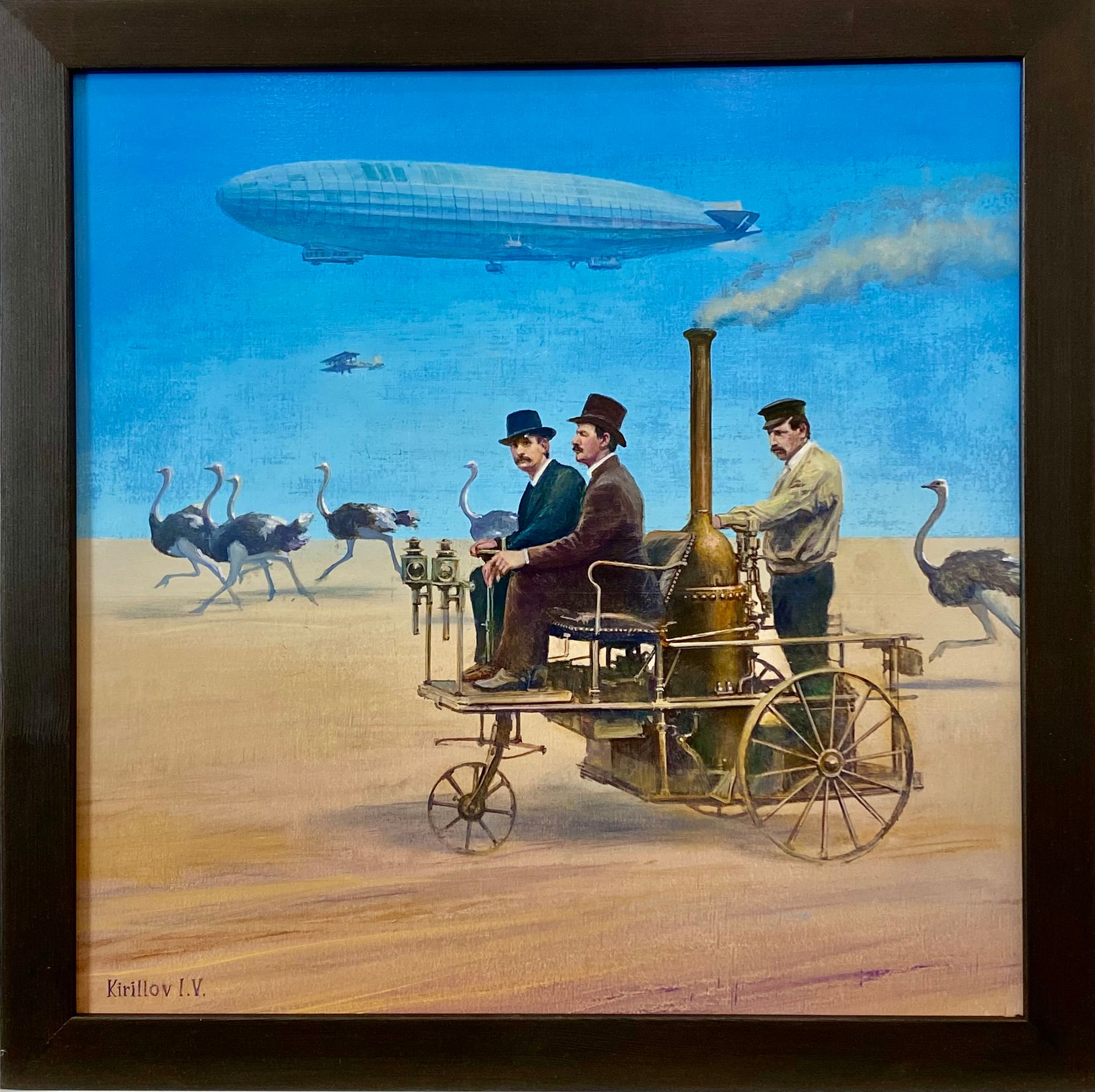 Игорь Кириллов (Картина, живопись - 
                  51 x 51 см) Гонка в пустыне
